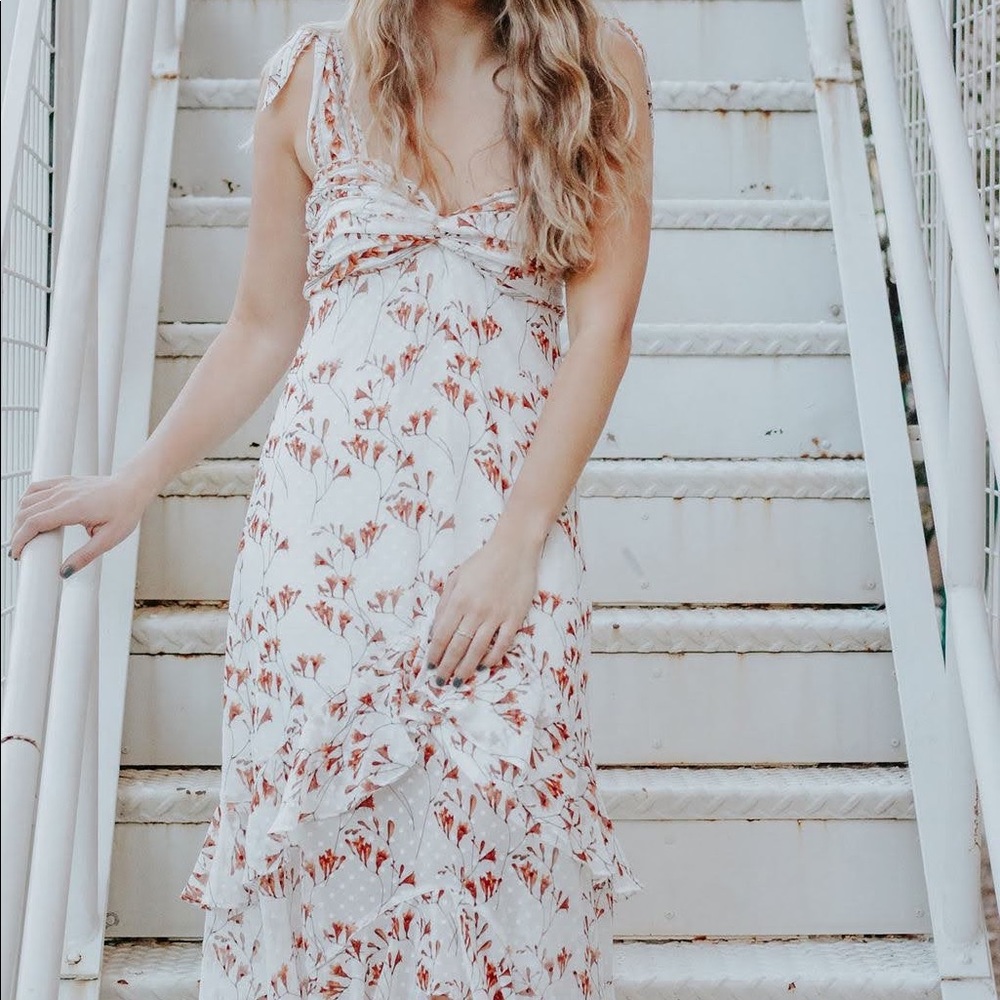 Chelsea & Violet Sunshine Floral Midi Dress